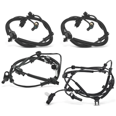 4 Pcs Front & Rear ABS Wheel Speed Sensor