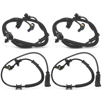 4 Pcs Front & Rear ABS Wheel Speed Sensor