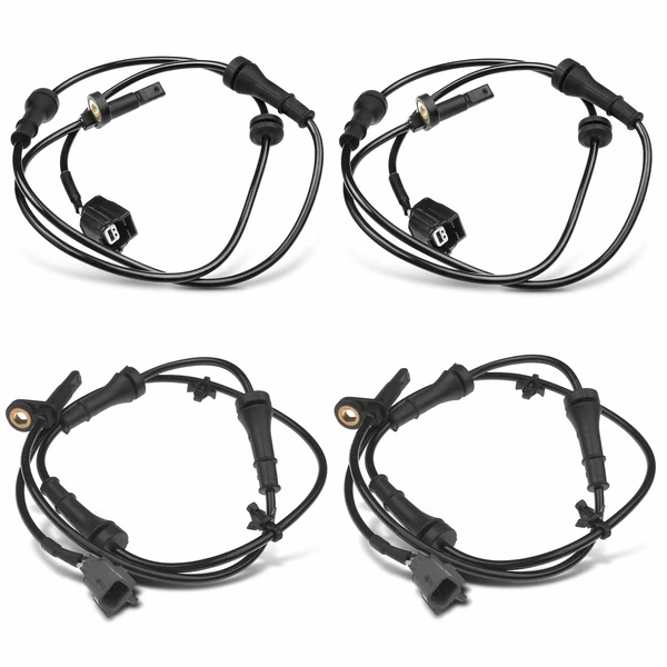 4 Pcs Front & Rear ABS Wheel Speed Sensor for Nissan Quest 2011-2012 3.5L