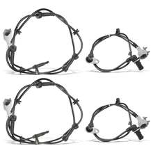 4 Pcs Front & Rear ABS Wheel Speed Sensor