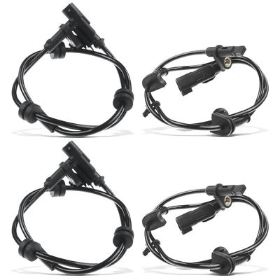 4 Pcs Front & Rear ABS Wheel Speed Sensor