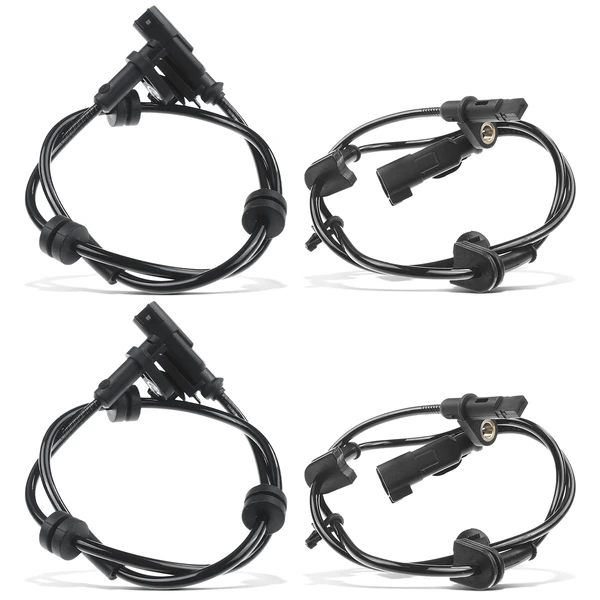 4 Pcs Front & Rear ABS Wheel Speed Sensor for Ford Fiesta 2011-2013