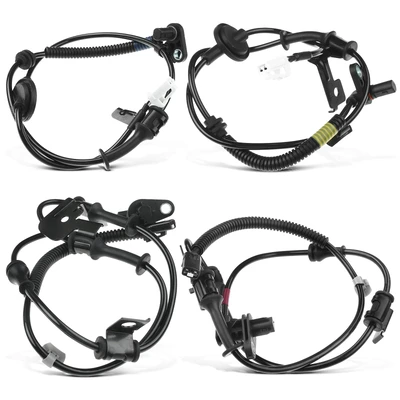 4 Pcs Front & Rear ABS Wheel Speed Sensor