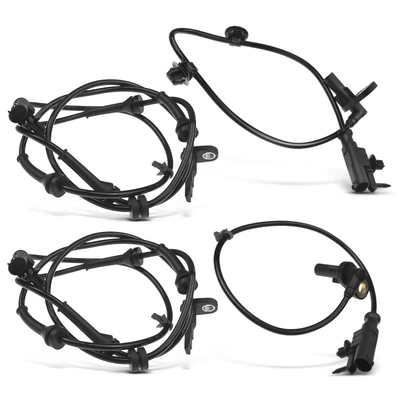 4 Pcs Front & Rear ABS Wheel Speed Sensor