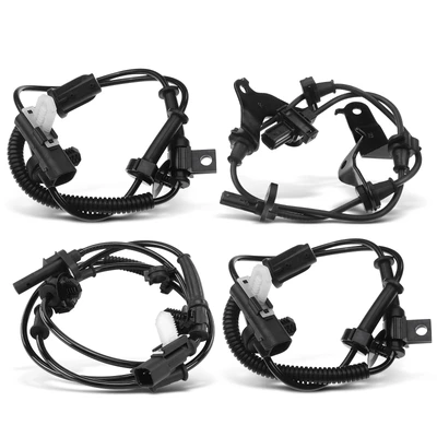4 Pcs Front & Rear ABS Wheel Speed Sensor