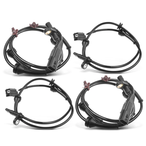 4 Pcs Front & Rear ABS Wheel Speed Sensor for 2014-2015 Nissan Rogue
