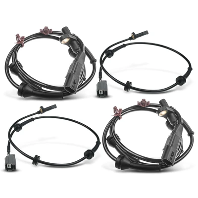4 Pcs Front & Rear ABS Wheel Speed Sensor