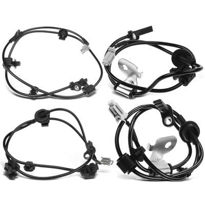 4 Pcs Front & Rear ABS Wheel Speed Sensor