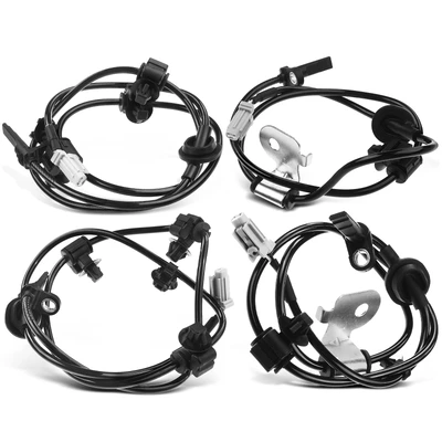 4 Pcs Front & Rear ABS Wheel Speed Sensor
