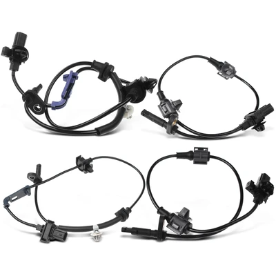 4 Pcs Front & Rear ABS Wheel Speed Sensor