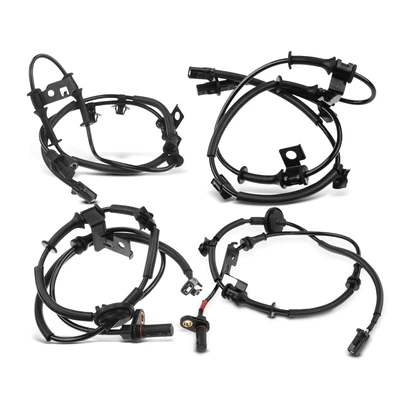 4 Pcs Front & Rear ABS Wheel Speed Sensor