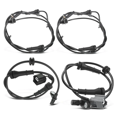 4 Pcs Front & Rear ABS Wheel Speed Sensor