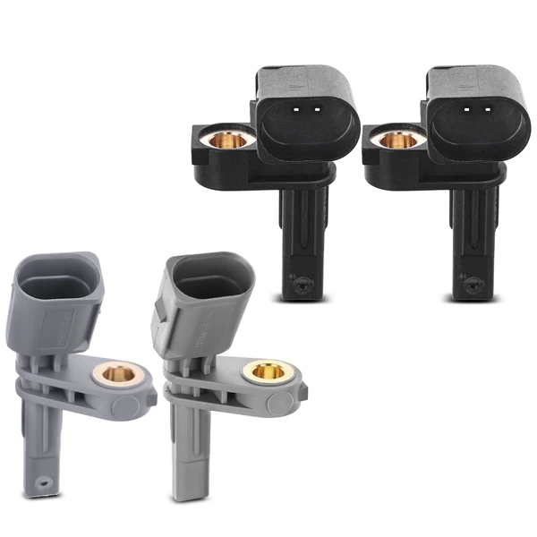 4 Pcs Front & Rear ABS Wheel Speed Sensor for Audi Q7 2012 2 Pins