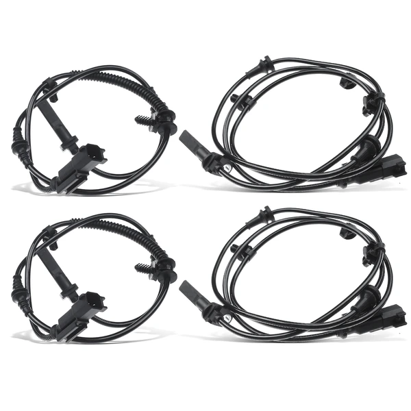 4 Pcs Front & Rear ABS Wheel Speed Sensor for Ford Explorer 2013-2018 2.0L 2.3L 3.5L