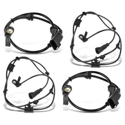 4 Pcs Front & Rear ABS Wheel Speed Sensor