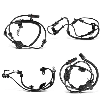 4 Pcs Front & Rear ABS Wheel Speed Sensor