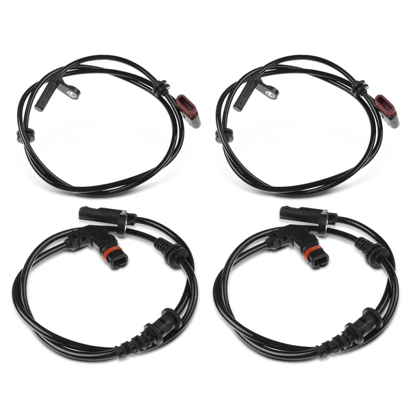 4 Pcs Front & Rear ABS Wheel Speed Sensor for 2012-2015 Mercedes-Benz C350
