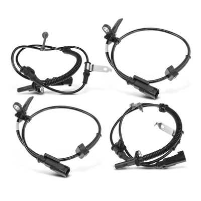 4 Pcs Front & Rear ABS Wheel Speed Sensor