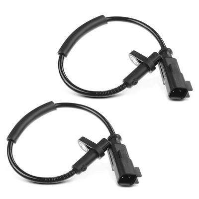 2 Pcs Front & Rear ABS Wheel Speed Sensor
