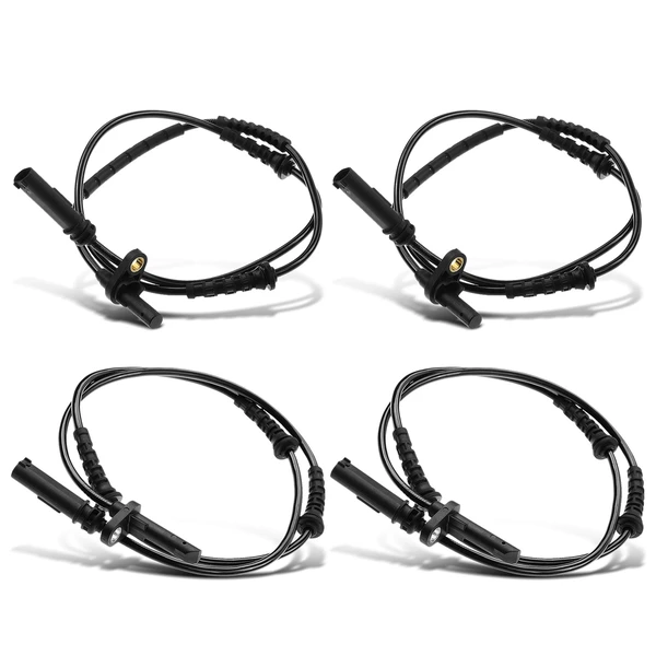 4 Pcs Front & Rear ABS Wheel Speed Sensor for 2012 BMW 550i GT