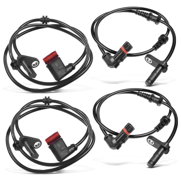 4 Pcs Front & Rear ABS Wheel Speed Sensor for 2010-2013 Mercedes-Benz E550