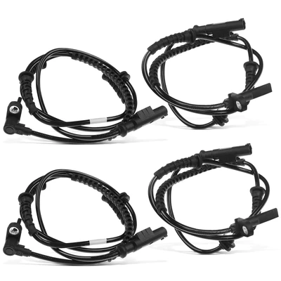 4 Pcs Front & Rear ABS Wheel Speed Sensor