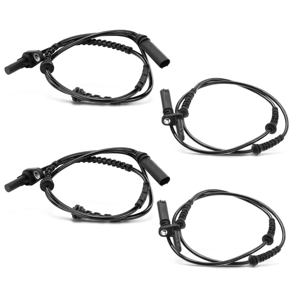 4 Pcs Front & Rear ABS Wheel Speed Sensor for BMW 535i 550i GT xDrive 2011