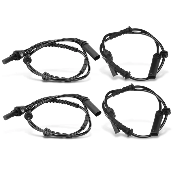 4 Pcs Front & Rear ABS Wheel Speed Sensor for 2011 BMW 535i