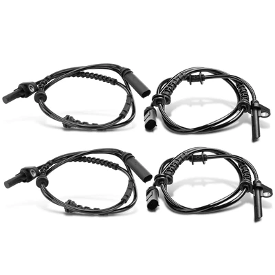4 Pcs Front & Rear ABS Wheel Speed Sensor