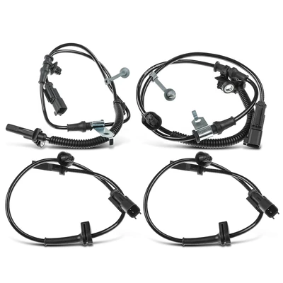 4 Pcs Front & Rear ABS Wheel Speed Sensor