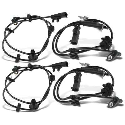 4 Pcs Front & Rear ABS Wheel Speed Sensor