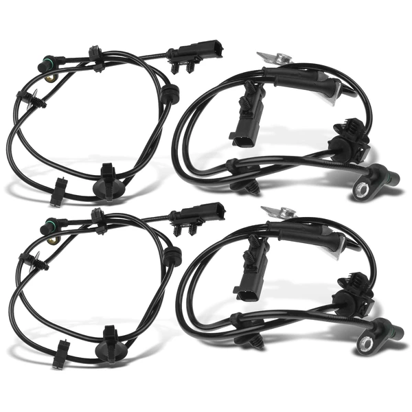 4 Pcs Front & Rear ABS Wheel Speed Sensor for 2008 Chrysler Pacifica