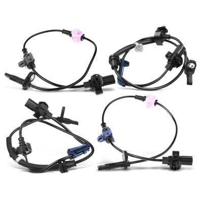 4 Pcs Front & Rear ABS Wheel Speed Sensor