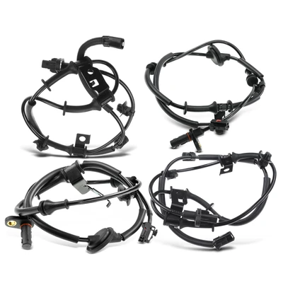 4 Pcs Front & Rear ABS Wheel Speed Sensor