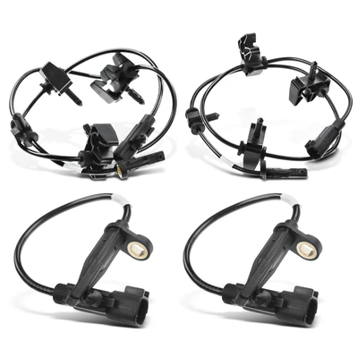 4 Pcs Front & Rear ABS Wheel Speed Sensor