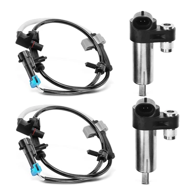 4 Pcs Front & Rear ABS Wheel Speed Sensor