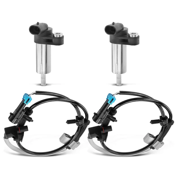 4 Pcs Front & Rear ABS Wheel Speed Sensor for 2009 Chevrolet Express 4500