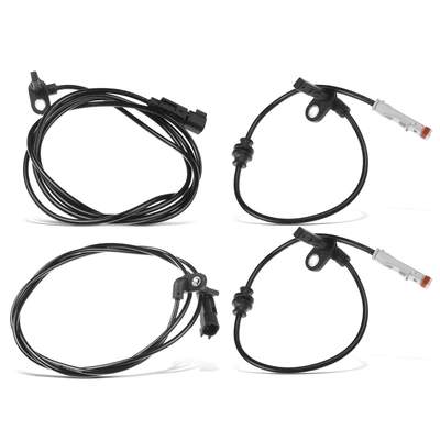 4 Pcs Front & Rear ABS Wheel Speed Sensor