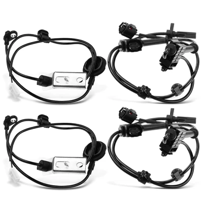 4 Pcs Front & Rear ABS Wheel Speed Sensor