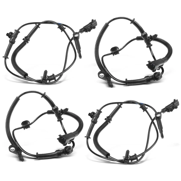 4 Pcs Front & Rear ABS Wheel Speed Sensor for Jeep Grand Cherokee Dodge Durango