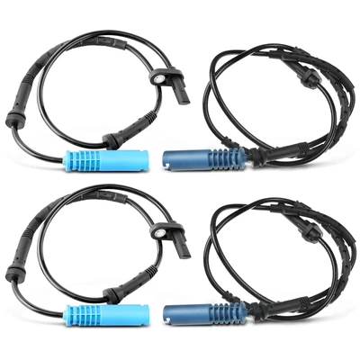 4 Pcs Front & Rear ABS Wheel Speed Sensor