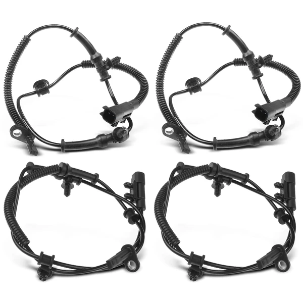 4 Pcs Front & Rear ABS Wheel Speed Sensor for 2017-2018 2020 Jeep Grand Cherokee