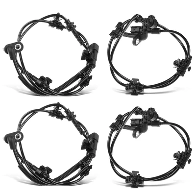 4 Pcs Front & Rear ABS Wheel Speed Sensor