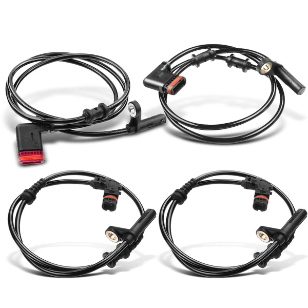 4 Pcs Front & Rear ABS Wheel Speed Sensor for Mercedes-Benz SLK250 SLK300 SLK350