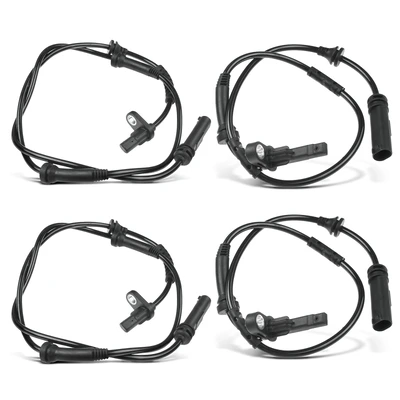 4 Pcs Front & Rear ABS Wheel Speed Sensor