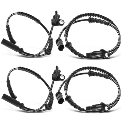 4 Pcs Front & Rear ABS Wheel Speed Sensor