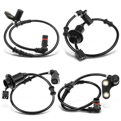 4 Pcs Front & Rear ABS Wheel Speed Sensor