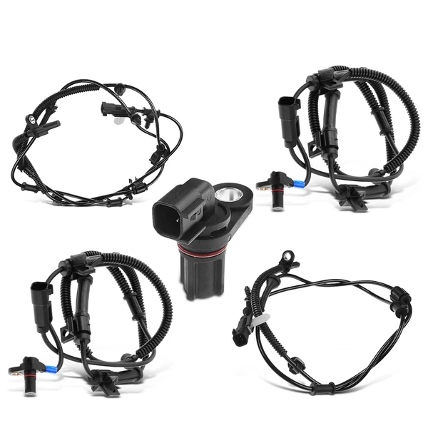 5 Pcs Front & Rear & Rear Center ABS Wheel Speed Sensor for 2016 Ford F-350 Super Duty