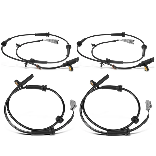 4 Pcs Front & Rear ABS Wheel Speed Sensor for Nissan Rogue 2008-2013 2.5L AWD