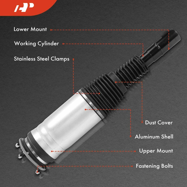 2 Pcs Front Driver & Passenger Air Suspension Struts for Land Rover Discovery 17-20 Discovery Sport